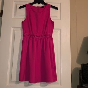Pink mini dress. Perfect for when the sun is out.